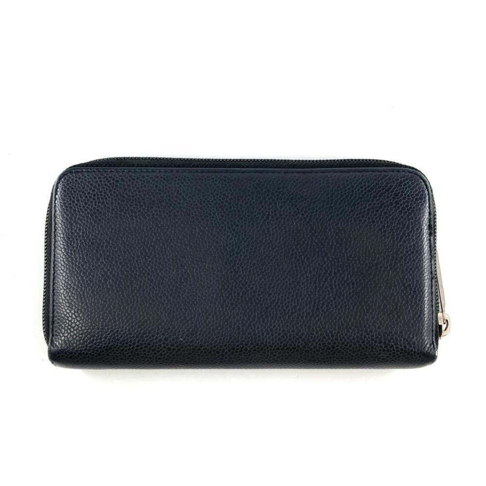 CHANEL Authentic Black Caviar Leather Logo Wallet - Picture 4 of 8